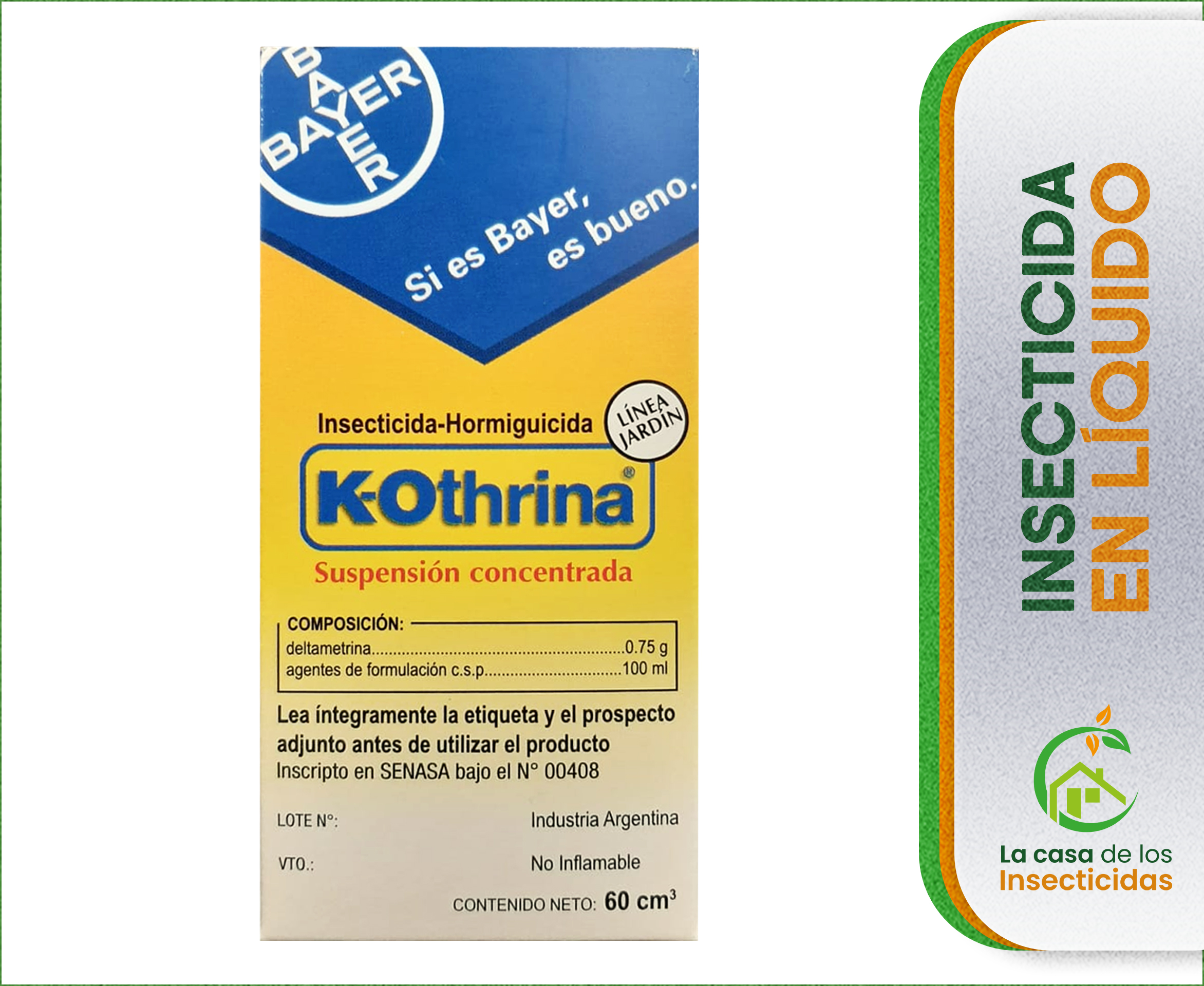 K-Othrina 60 cc. insecticida hormiguicida líquido control de hormigas